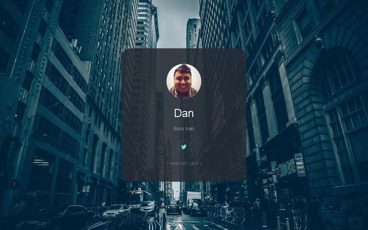 Carrd profile picture for @dan